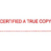 5015412 - Xstamper Certified a True Copy in red