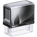 Colop Printer 40 Custom Self-Inking Rubber Stamp. Impression Size: 57mm x 21mm. Recommended 1 - 5 lines of text. Shop more self-inking rubber stamps on our website. Delivery to all major cities Sydney, Melbourne, Brisbane, and Perth.
