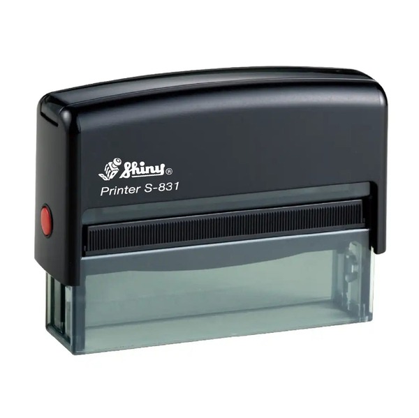 Shiny 831 custom self inking rubber stamp. Impression 68 x 8mm. Recommended 1-2 lines. Shop more custom self-inking stamps on our website. Delivery to all major cities Sydney, Melbourne, Brisbane, and Perth.